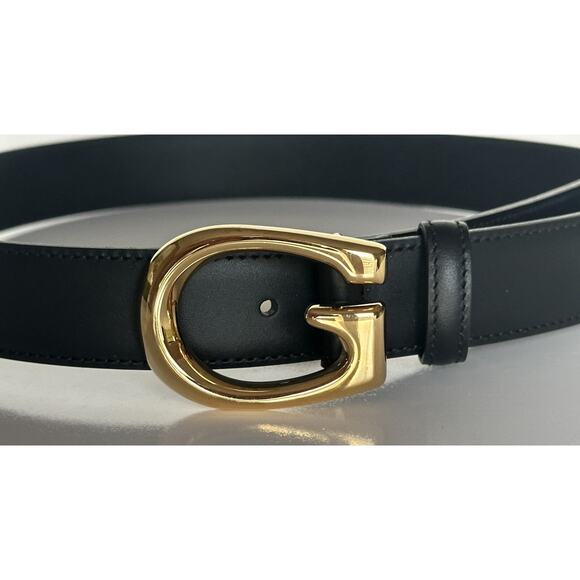 Gucci Selleria G-Buckle Women\'s Leather Belt Black 80/32 IT 655566 NWT main image 9